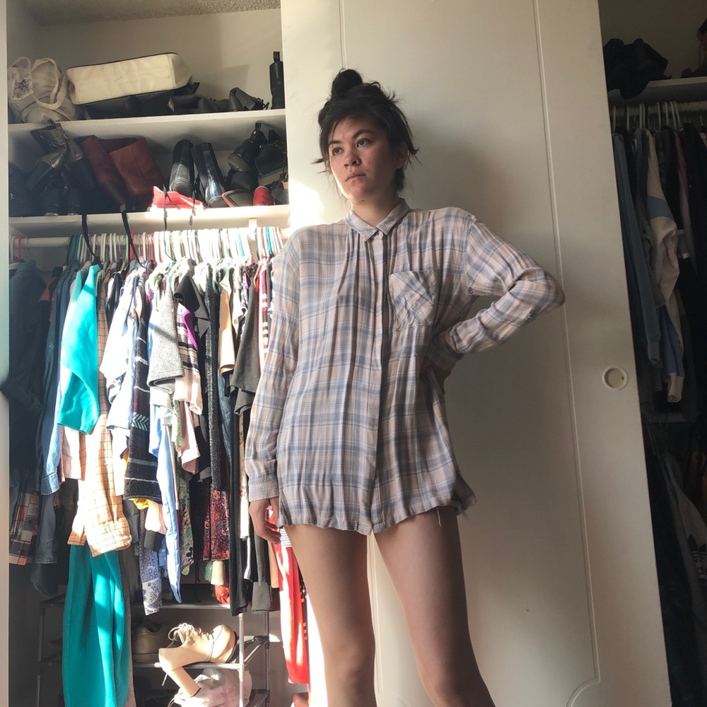 Baby Pink Calvin Klein Button Up